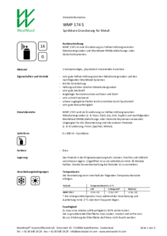 WMP 174 S Produktinformation