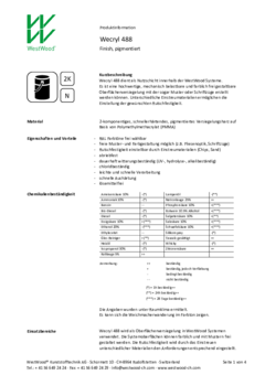 Wecryl 488 Produktinformation