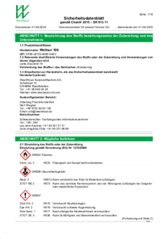 Wethan 109 Sicherheitsdatenblatt